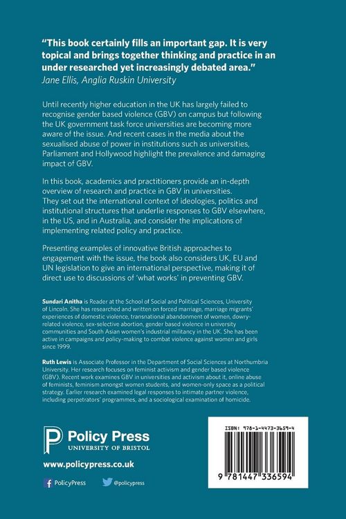 Produktbild: Gender based violence in university communities