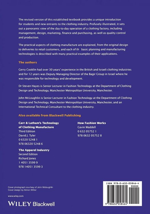 Produktbild: Introduction to Clothing Manufacture