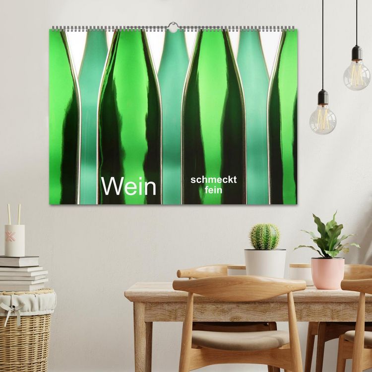 Produktbild: Wein schmeckt fein (Wandkalender 2026 DIN A2 quer), CALVENDO Monatskalender