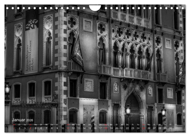 Produktbild: Venedig - Licht und Schatten (Wandkalender 2026 DIN A4 quer), CALVENDO Monatskalender