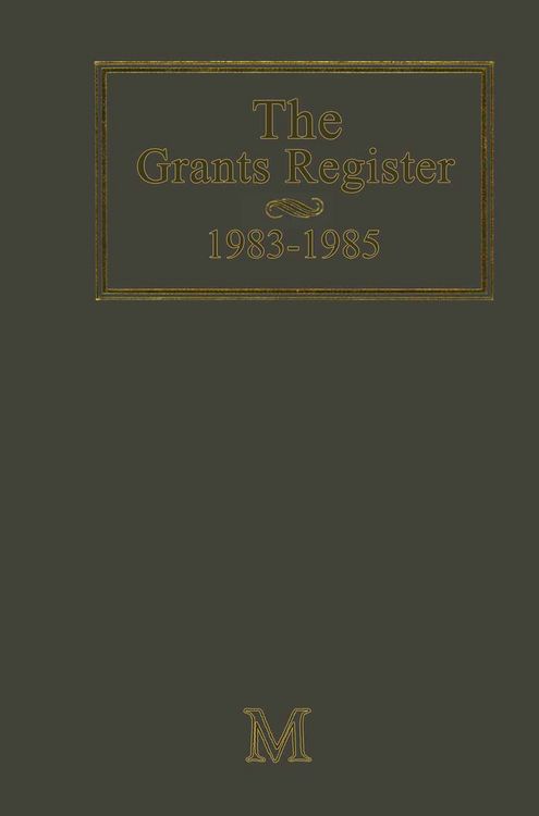 Produktbild: The Grants Register 1983&ndash;1985