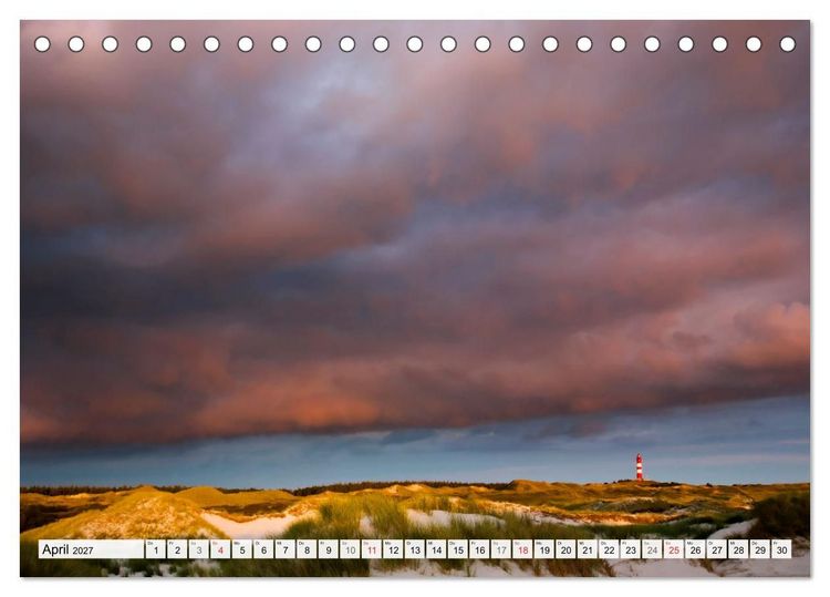 Produktbild: Amrum. Natur und Landschaften (Tischkalender 2027 DIN A5 quer), CALVENDO Monatskalender