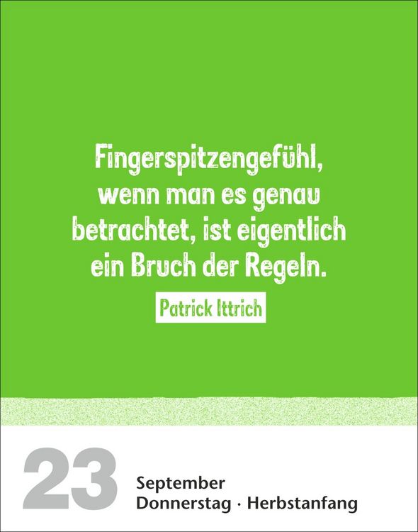 Produktbild: Lattenknaller Tagesabrei&szlig;kalender 2027 - Die witzigsten Fu&szlig;ballerspr&uuml;che