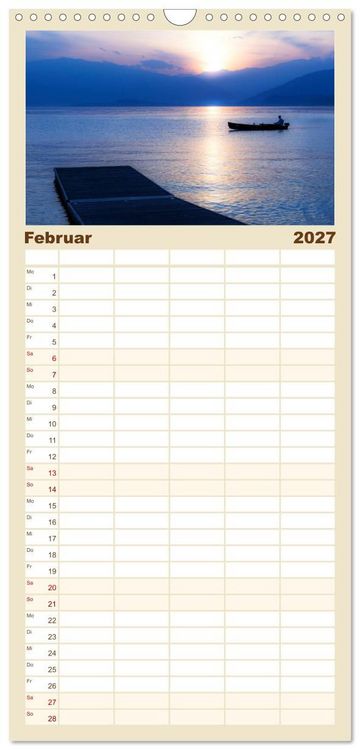 Produktbild: Familienplaner 2027 - Lago Maggiore mit 5 Spalten (Wandkalender, 21 x 45 cm) CALVENDO