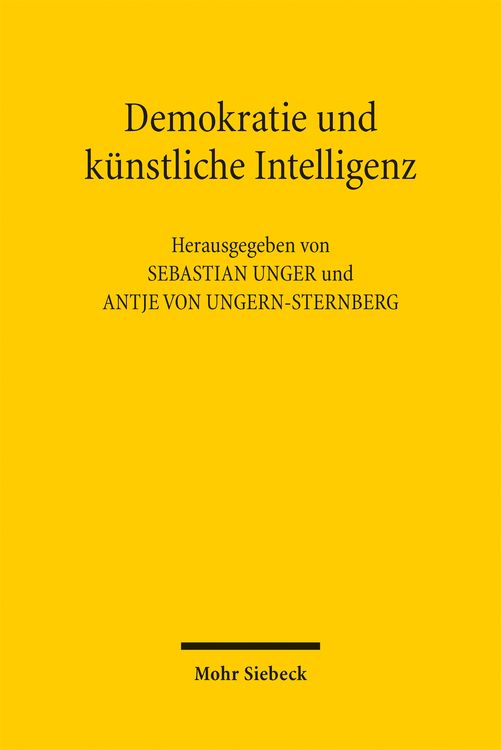 Produktbild: Demokratie und k&uuml;nstliche Intelligenz