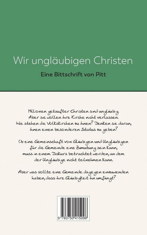 Produktbild: Wir ungl&auml;ubigen Christen