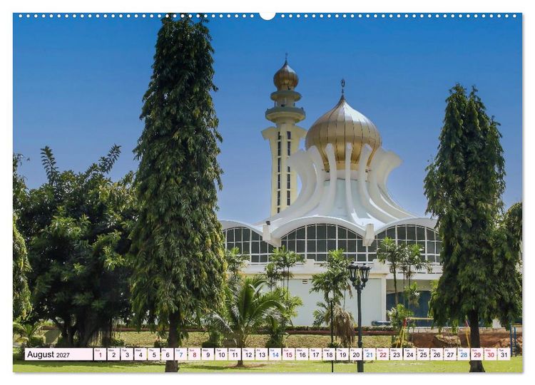 Produktbild: Malaysia &ndash; Between Rainforest, Temples and the Skyline of Kuala Lumpur (High Quality Premium Wall Calendar 2027 DIN A2 landscape),CALVENDO 12 Month Wall Calendar