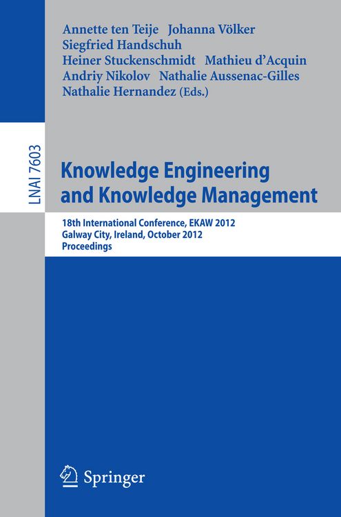 Produktbild: Knowledge Engineering and Knowledge Management