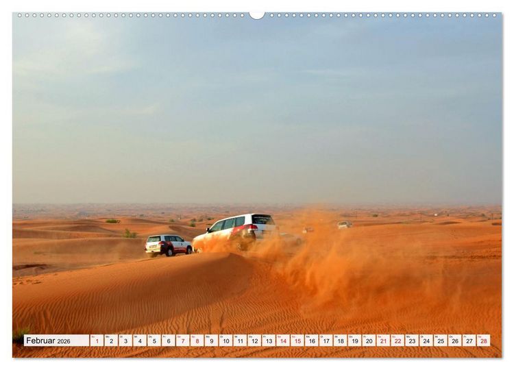 Produktbild: Die EMIRATES zwischen Dubai und Abu Dhabi (Wandkalender 2026 DIN A2 quer), CALVENDO Monatskalender