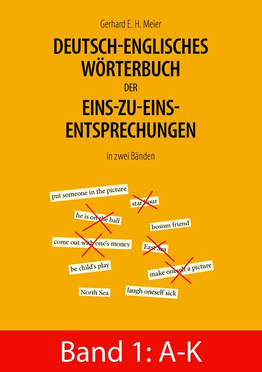 Produktbild: Deutsch-englisches W&ouml;rterbuch der Eins-zu-eins-Entsprechungen in zwei B&auml;nden