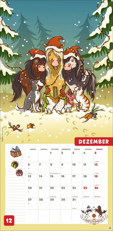 Produktbild: Haferhorde Broschurkalender 2027
