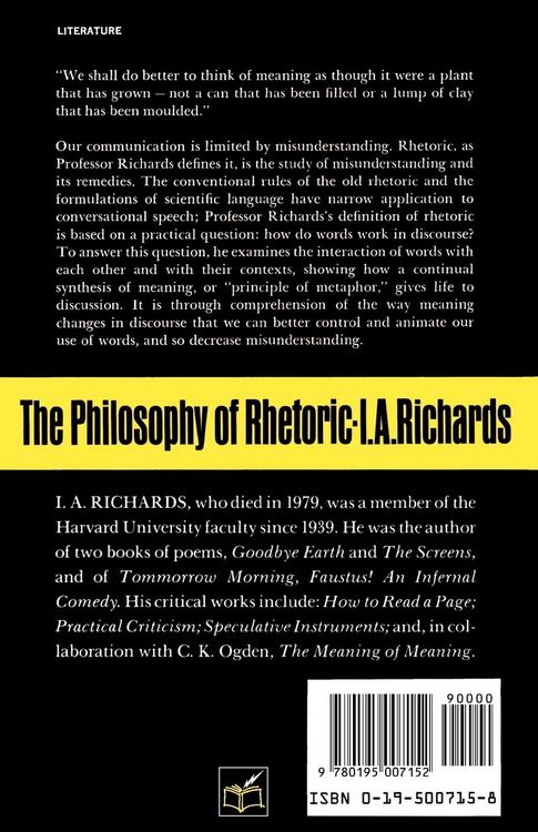 Produktbild: The Philosophy of Rhetoric