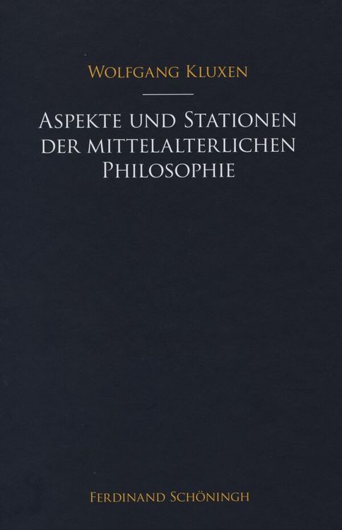 Produktbild: Aspekte und Stationen der mittelalterlichen Philosophie