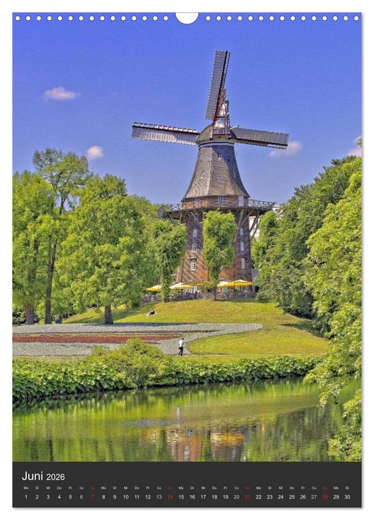 Produktbild: Highlights in Bremen (Wandkalender 2026 DIN A3 hoch), CALVENDO Monatskalender