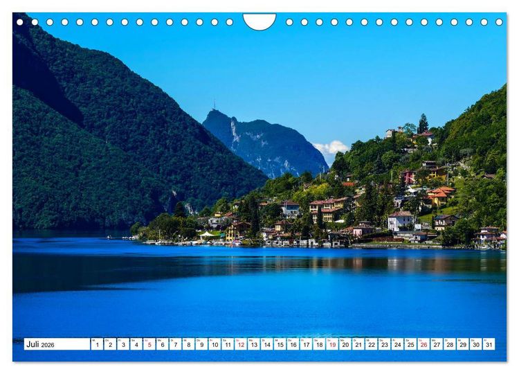 Produktbild: Impressionen vom Luganer See (Wandkalender 2026 DIN A4 quer), CALVENDO Monatskalender