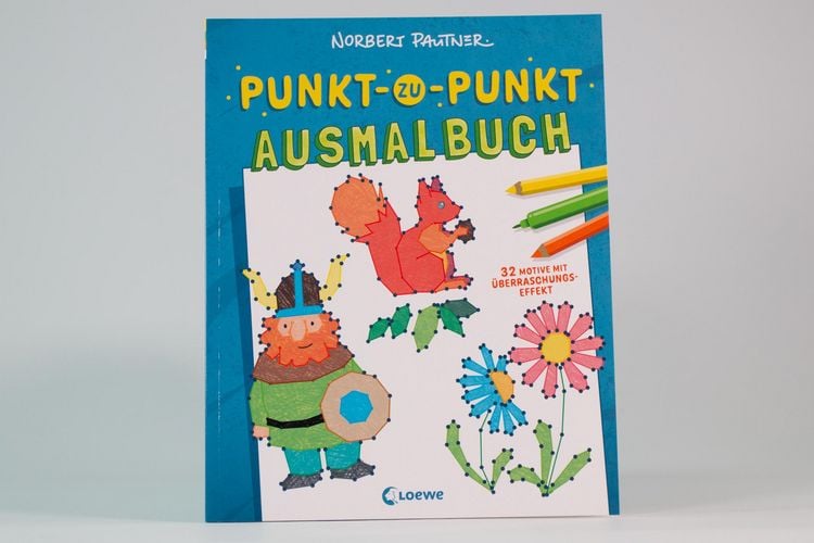 Produktbild: Punkt-zu-Punkt-Ausmalbuch (blau)