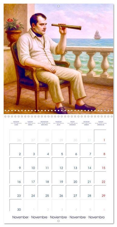 Produktbild: Napol&eacute;on Bonaparte (Calendrier mural carr&eacute; 2026 30x30 cm) Calendrier double avec une page pour vos prises de notes