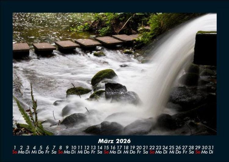 Produktbild: Wasserf&auml;lle 2026 Fotokalender DIN A5
