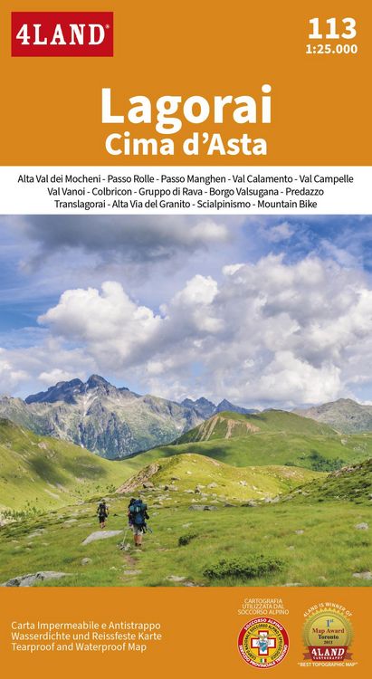 Produktbild: Lagorai Cima d'Asta. Carta 1:25.000. Ediz. italiana, inglese e tedesca