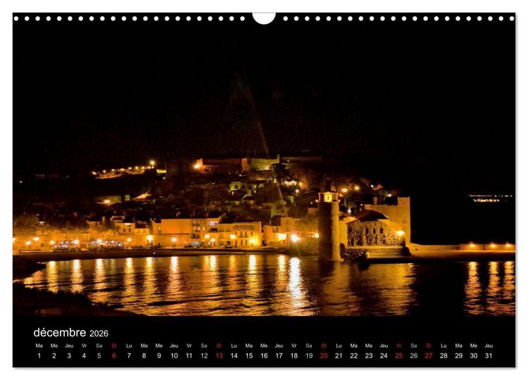 Produktbild: Un jour COLLIOURE (Calendrier mural 2026 DIN A3 vertical), CALVENDO calendrier mensuel