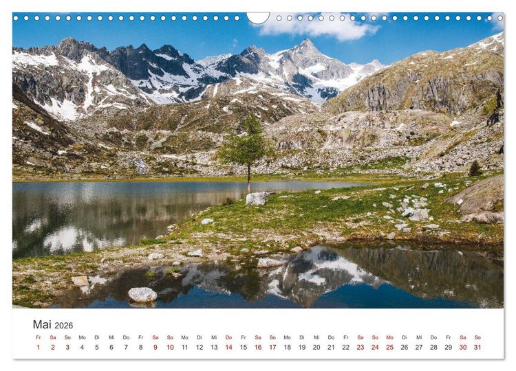 Produktbild: Alpensee - Wunder der Natur (Wandkalender 2026 DIN A3 quer), CALVENDO Monatskalender