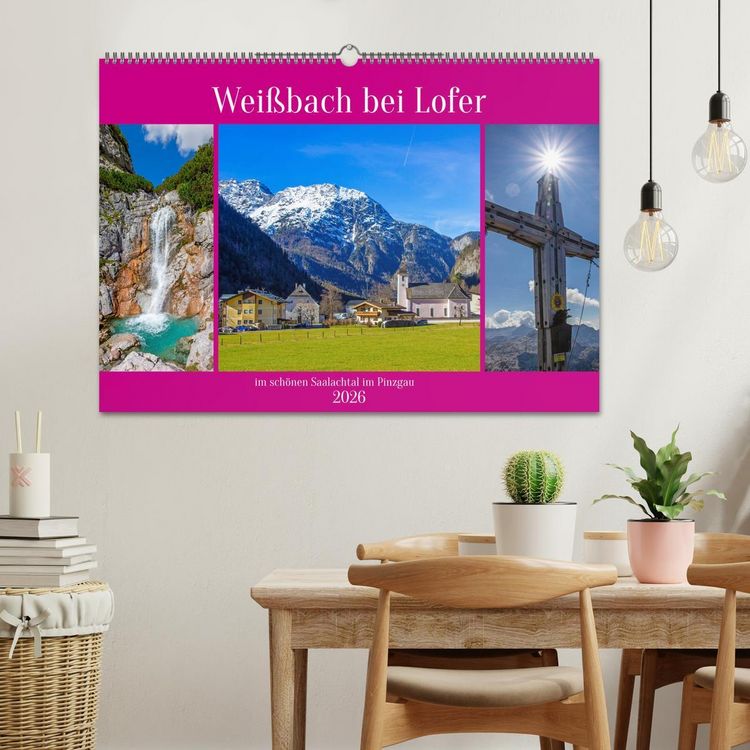 Produktbild: Wei&szlig;bach bei Lofer (Wandkalender 2026 DIN A2 quer), CALVENDO Monatskalender