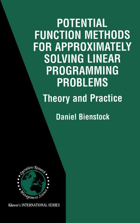 Produktbild: Potential Function Methods for Approximately Solving Linear Programming Problems: Theory and Practice