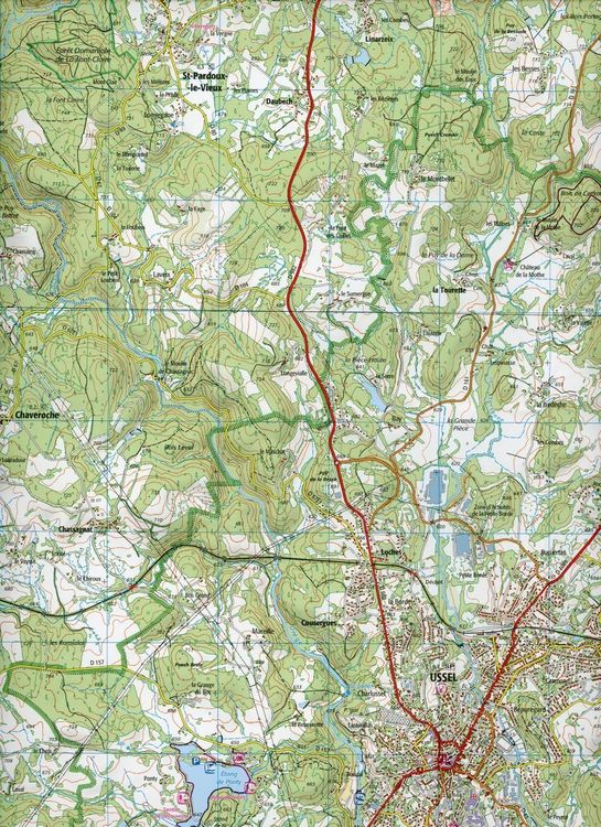 Produktbild: Ussel.Eygurande 1:25 000