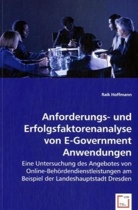 Produktbild: Hoffmann, R: Anforderungs- und Erfolgsfaktorenanalyse von E-