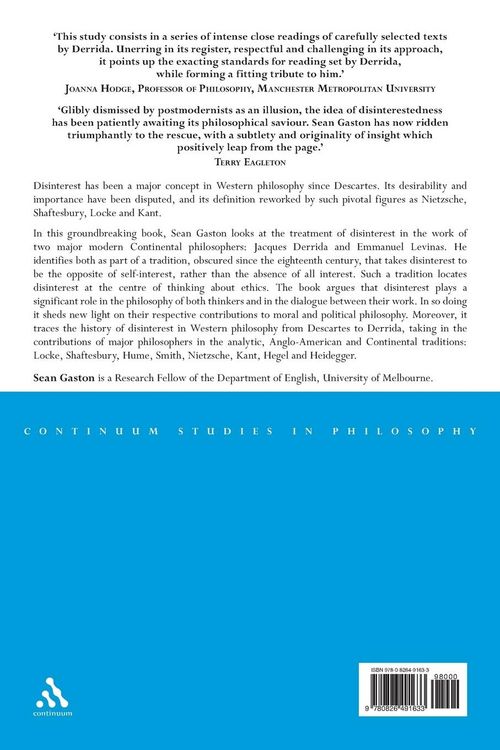 Produktbild: Derrida and Disinterest
