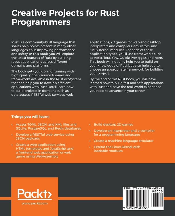 Produktbild: Creative Projects for Rust Programmers