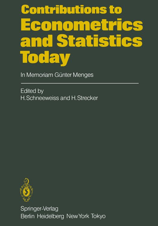 Produktbild: Contributions to Econometrics and Statistics Today