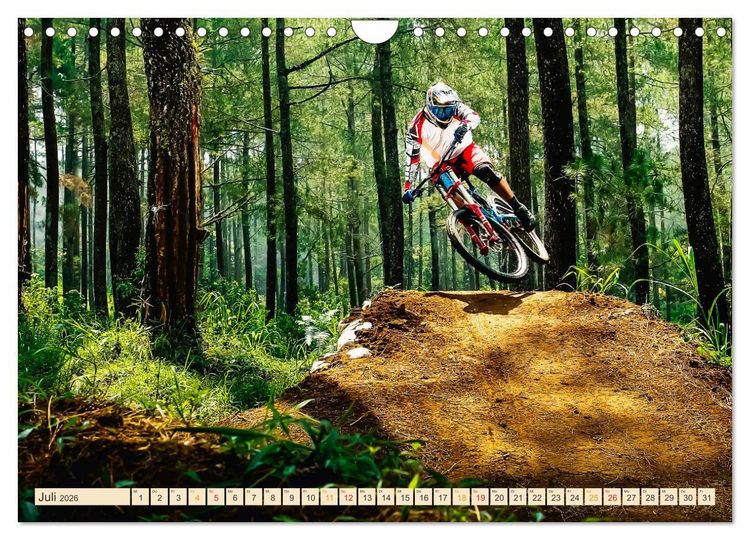 Produktbild: Mountainbike extrem (Wandkalender 2026 DIN A4 quer), CALVENDO Monatskalender