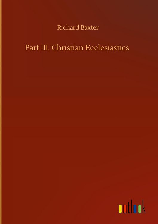 Produktbild: Part III. Christian Ecclesiastics