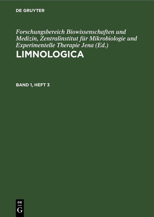 Produktbild: Limnologica. Band 1, Heft 3