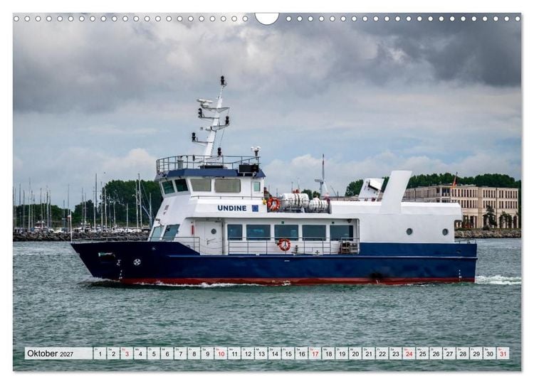 Produktbild: Ostsee Ahoi - Gro&szlig;e Schiffe, kleine Boote (Wandkalender 2027 DIN A3 quer), CALVENDO Monatskalender