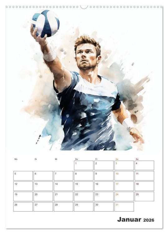 Produktbild: Aktivit&auml;ten im Sport (hochwertiger Premium Wandkalender 2026 DIN A2 hoch), Kunstdruck in Hochglanz