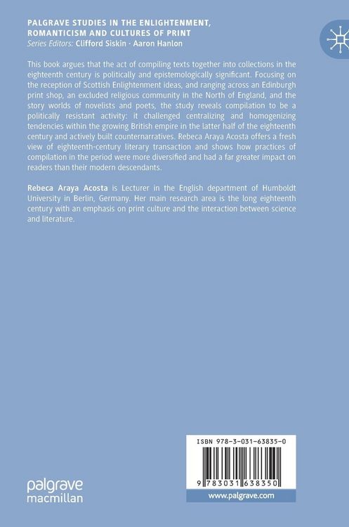 Produktbild: Compiling Texts in Eighteenth-Century Britain