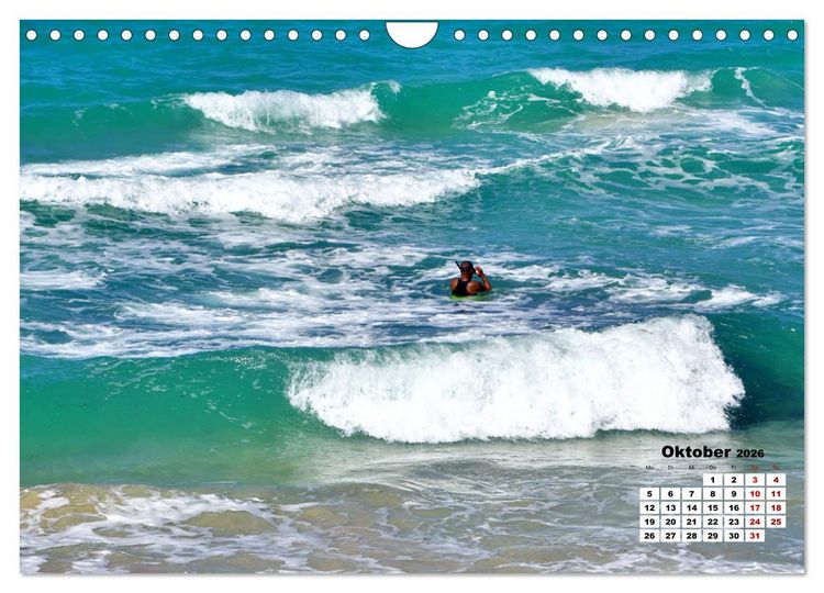 Produktbild: Tr&auml;ume in T&uuml;rkis - Bilder aus Kuba (Wandkalender 2026 DIN A4 quer), CALVENDO Monatskalender