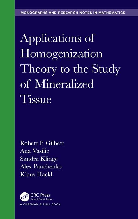 Produktbild: Applications of Homogenization Theory to the Study of Mineralized Tissue