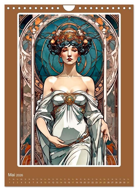 Produktbild: Illustrationskunst der Belle &Eacute;poque (Wandkalender 2026 DIN A4 hoch), CALVENDO Monatskalender