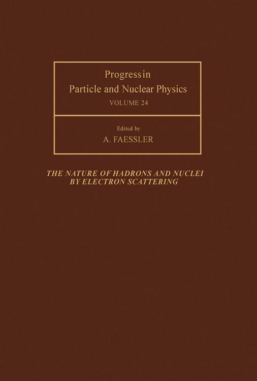 Produktbild: The Nature of Hadrons and Nuclei by Electron Scattering