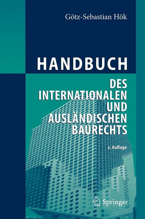 Produktbild: Handbuch des internationalen und ausl&auml;ndischen Baurechts