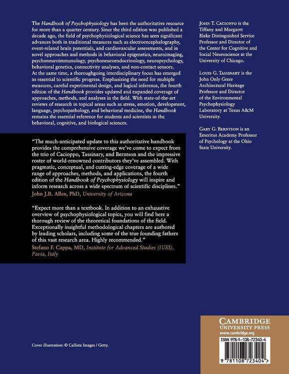 Produktbild: Handbook of Psychophysiology