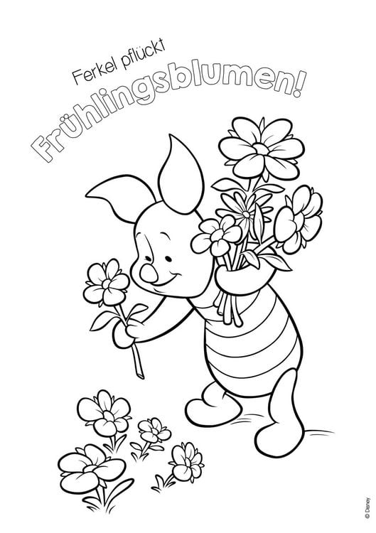 Produktbild: Disney Kreative Besch&auml;ftigung: Fr&uuml;hlingsbilder zum Ausmalen