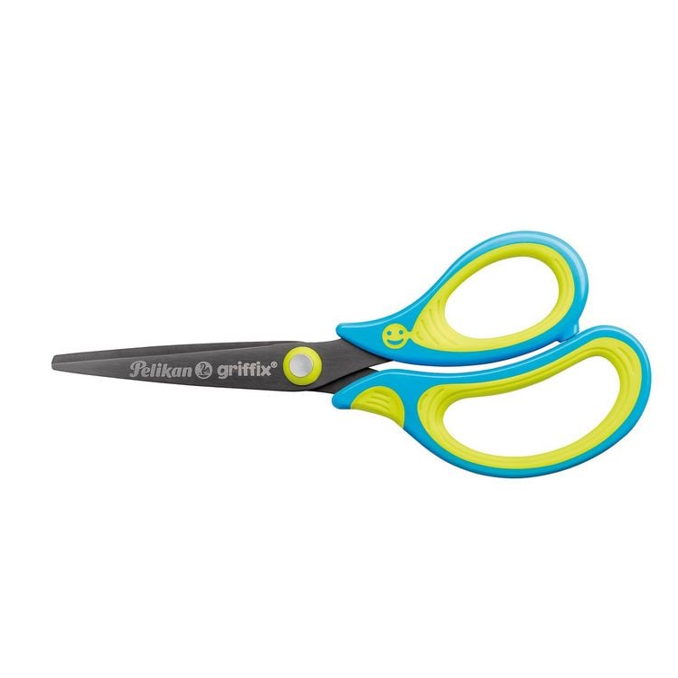 Produktbild: Pelikan Schere griffix Schule, Neon Fresh Blue, Rechtsh&auml;nder, Spitz 15cm