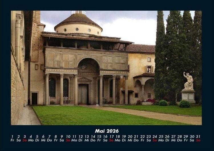 Produktbild: Florenz 2026 Fotokalender DIN A4