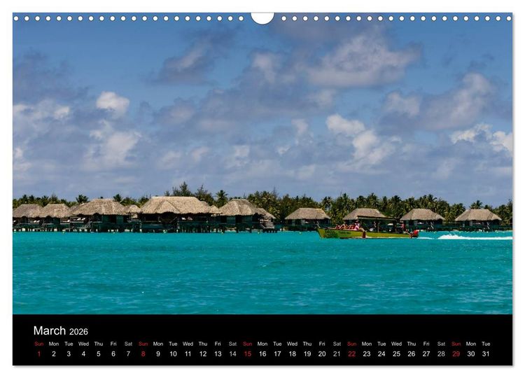 Produktbild: Bora Bora, Paradise islands (Wall Calendar 2026 DIN A3 landscape), CALVENDO 12 Month Wall Calendar