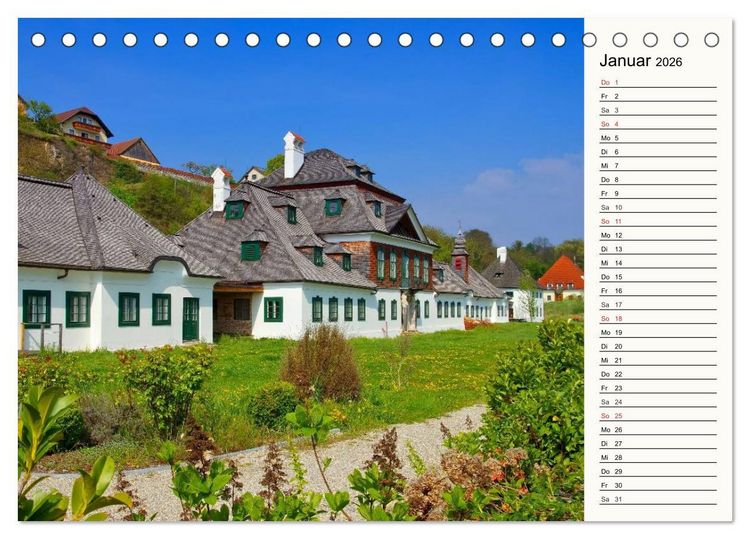 Produktbild: Die Wachau - An der Donau zwischen Melk und Krems (Tischkalender 2026 DIN A5 quer), CALVENDO Monatskalender
