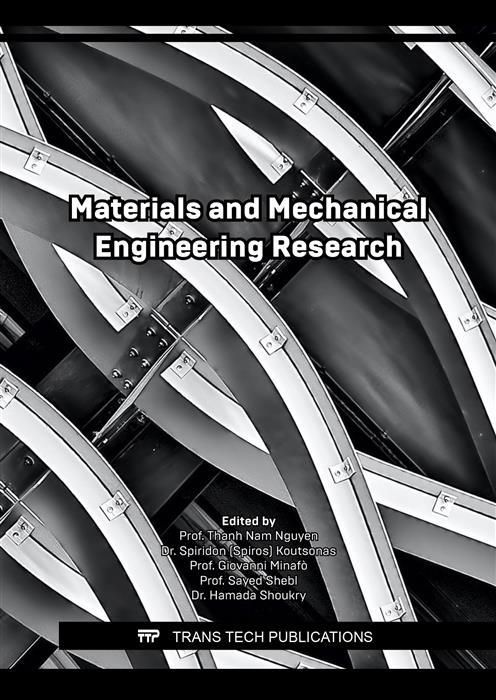 Produktbild: Materials and Mechanical Engineering Research